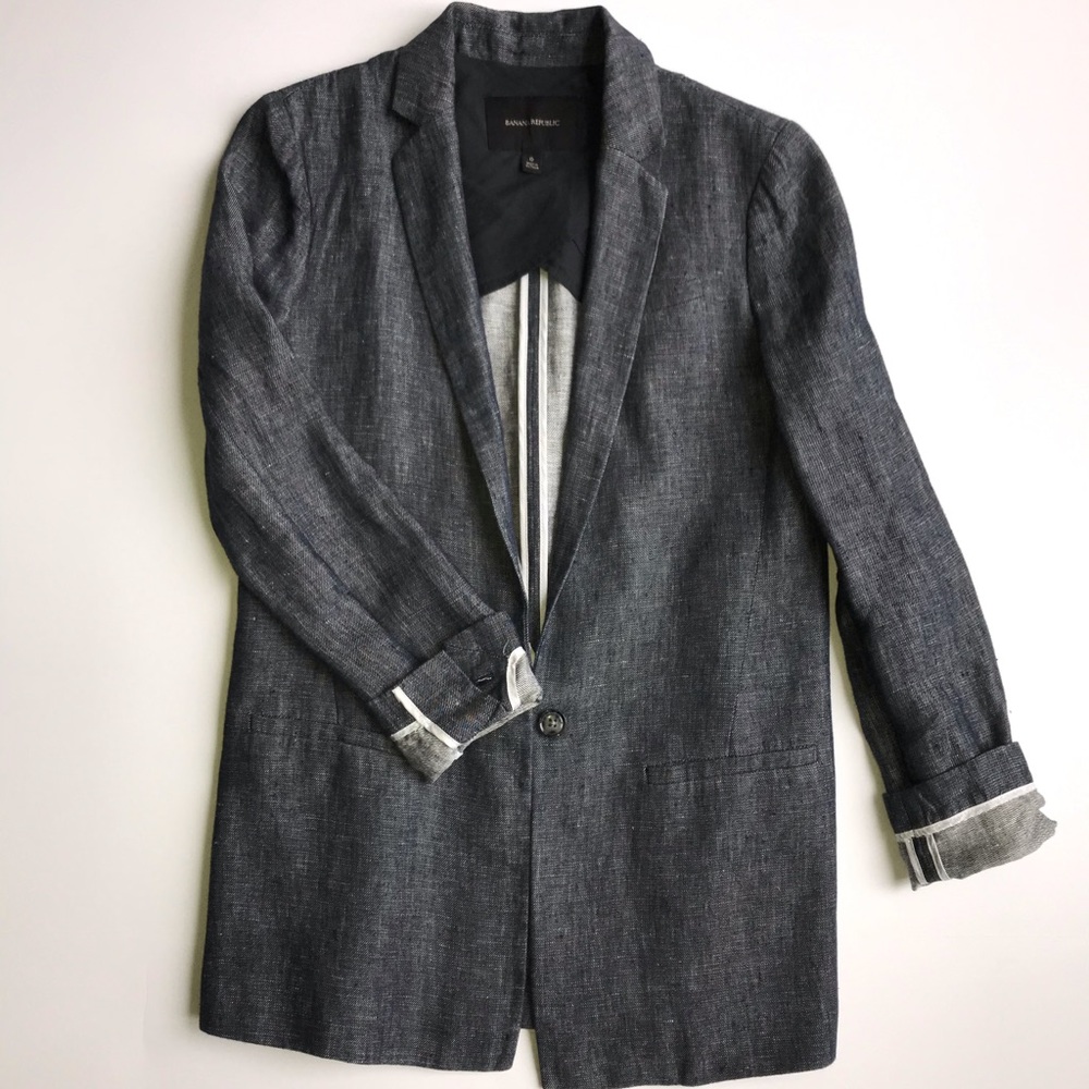 Banana Republic linen blazer